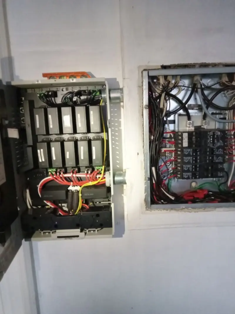 Electrical panel upgrade completed for Security Camera Wiring in West Melbourne